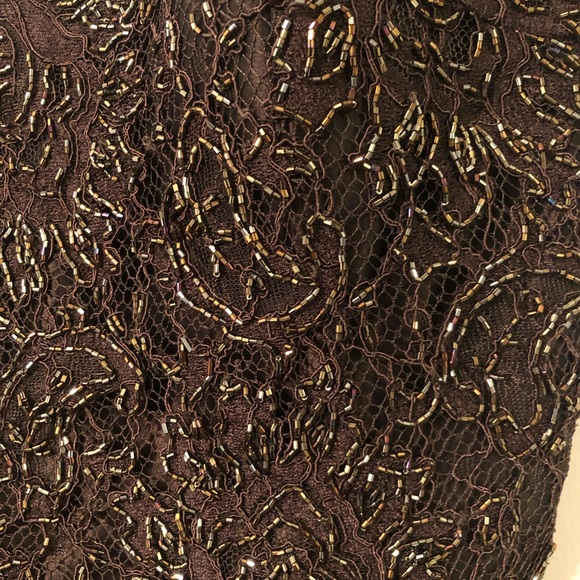 Teri Jon ball gown. Size 8. New w/tags!  Espresso - Picture 4 of 7